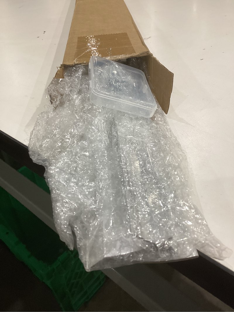 Condition photo showing Good Condition for blulu 2 pcs 37 in aluminum door drip cap with screws, rain drip guard, door bottom sweep edge deflector overall height 1-1/2 in window rain deflector for diverting house rainwater(silver)