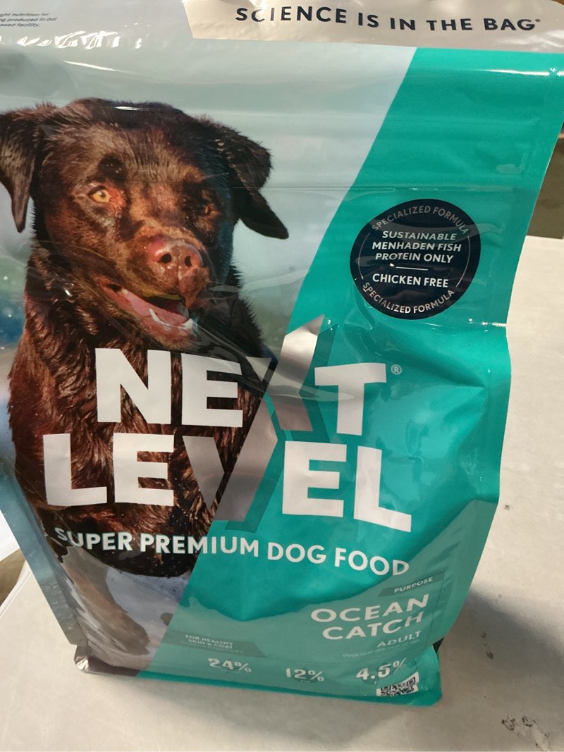 Condition photo showing New/Like New for Best By 03/04/26 Next Level 111OC04 Ocean Fish Dog Food - 4 lbs