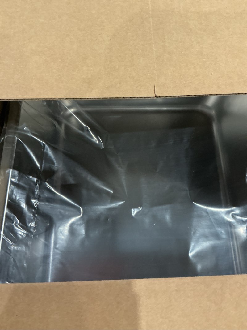 Condition photo showing Good Condition for stainless steel cat litter box, 20"x14"x6"(height) large metal litter box, easy to clean, non stick no smell litterbox for cats/kitty 1 pack-large (19.7"×13.8"×6")