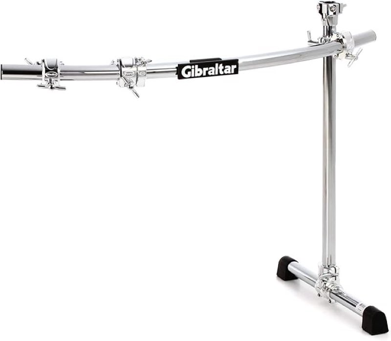 Gibraltar GCS150C Chrome Series 40-Inch Curved Rack Side with Quick Release T Clamps & RMAAs