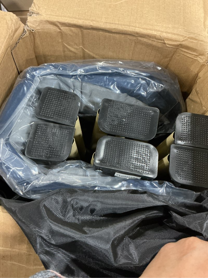 Condition photo showing New/Like New for Sportneer Camping Cot: 1200D Double Layer Oxford Camping Cots for Adults - Heavy-Duty Foldable Cots for Camping Travel Tent Day Outdoor & Home Guest, Camping Cots with Mattress Carry Bag & 2 Pockets 1 Blue+blue