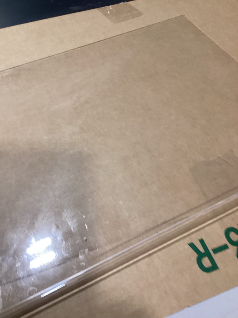 Condition photo showing As Is for acrylic cutting board with counter lip, clear cutting boards for countertop protector, non-slip dough mat for kitchen counter, aesthetic kitchen decor gadgets house warming gifts new home(20"x16") clear 20"l x 16"w