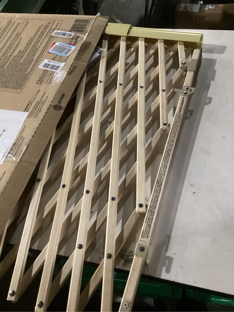 Condition photo showing Good Condition for Evenflo Expansion Walk-Thru Room Divider Baby Gate (Natural Wood)