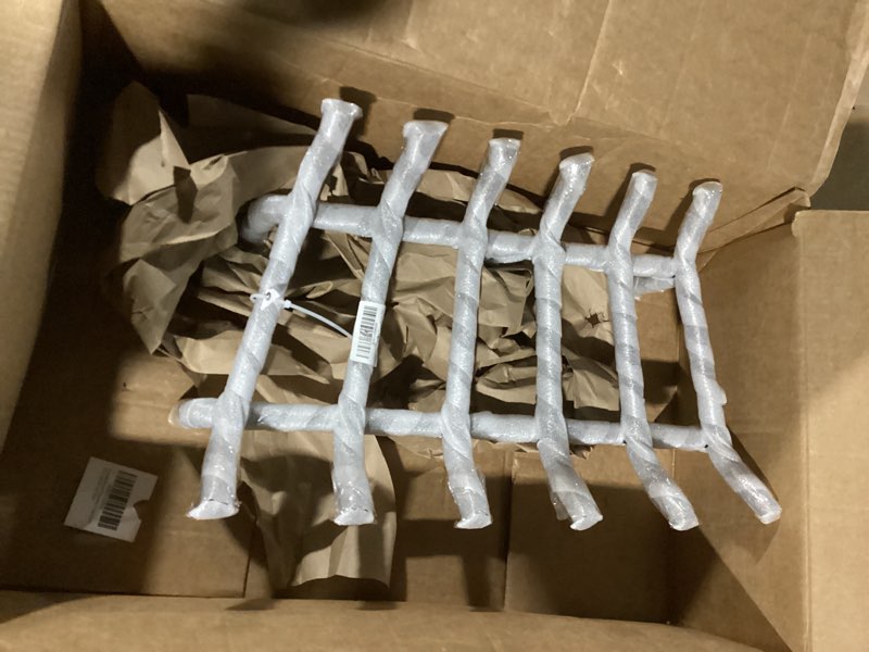 Condition photo showing Good Condition for TwentyNext Heavy Duty Solid Steel Fire Grate - 20 Inch Wood Log Rack for Indoor Hearth, Outdoor Fire Pit & Chimney