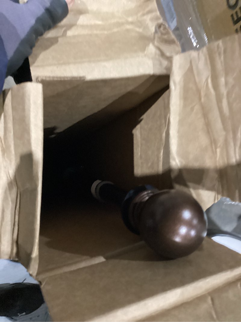 Condition photo showing As Is for Evergreen Flag Telescoping 5ft Metal Flag Pole | Incl Two Tangle-Free Ring Clips | Bronze | Wall Mounted for Home Garden Outdoor | House and 3'x5' American Flags with Pole Sleeve or Grommets