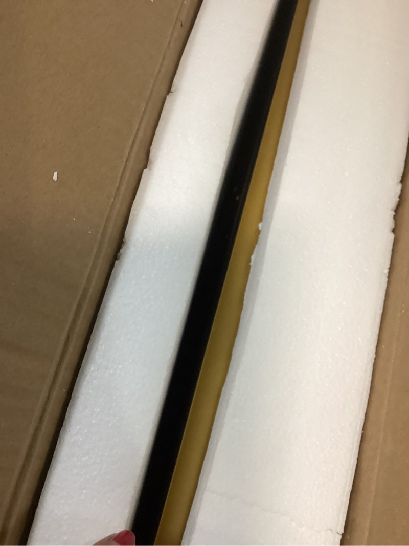 Condition photo showing Good Condition for 26x38 Inch Gold Mirror, Framed Rectangle Mirror with Rounded Corner, Brushed Brass Mirror, Gold Bathroom Mirror for Over Sink, Vanity, Living Room, Bedroom, Horizontal/Vertical