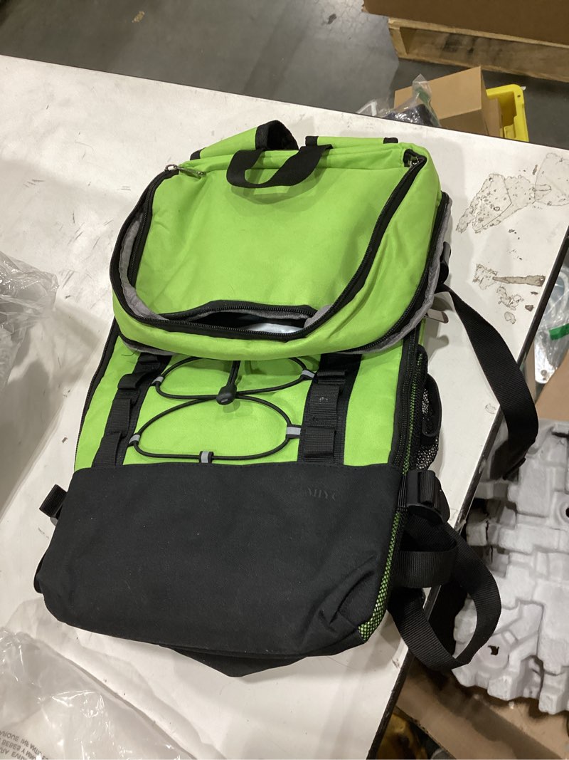 Condition photo showing As Is for MIYCOO Cooler Backpack - 40 Cans Insulated Backpack Cooler for Men & Women, Portable 2 Leak Proof Compartments Coolers Bag for Beach Travel Picnic Lunch Hiking BBQ Camping Green 28L