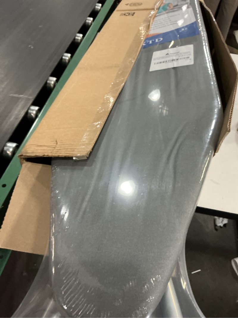 Condition photo showing New/Like New for Ironing Board, Heat Resistant Cover Iron Board with Steam Rest, Non-Slip Foldable Ironing Stand. Heavy Sturdy Metal Frame Legs Iron Stand(13 * 34 * 53 Inches) (Silver Gray)