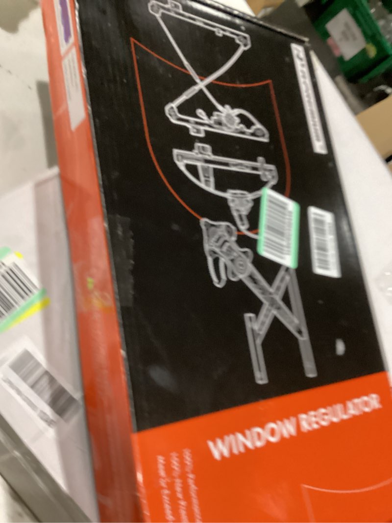Condition photo showing As Is for a-premium rear right passenger side electric power window regulator without motor compatible with hy