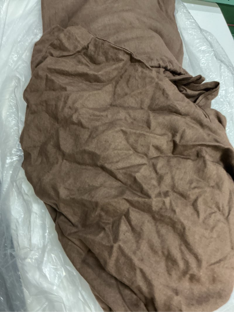 Condition photo showing Good Condition for european linen duvet cover, king/cal king, espresso