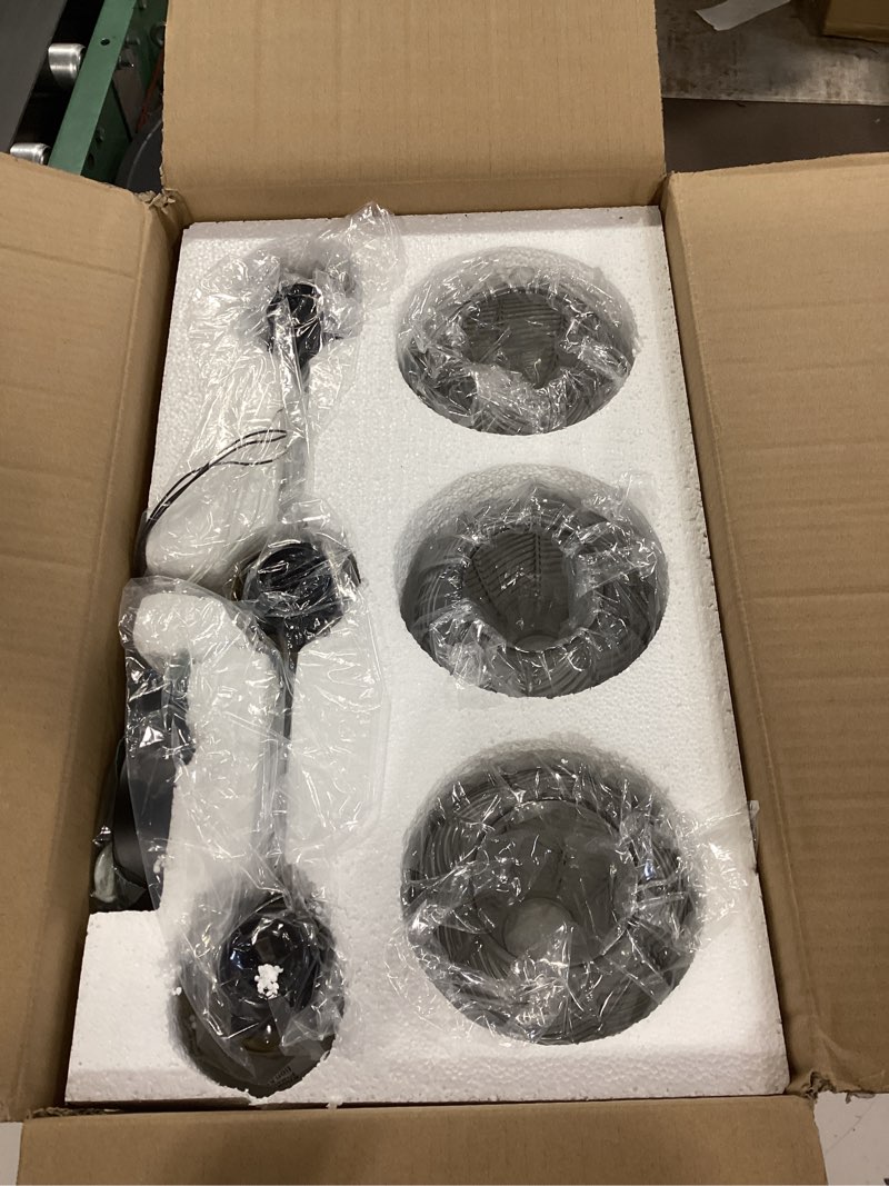 Condition photo showing Good Condition for black bathroom light fixtures 3-lights vintage vanity wall sconce over mirror with ribbed smoky gray globe shade mid century modern lights fixture art deco farmhouse vanity lighting 3-light-smoky gray