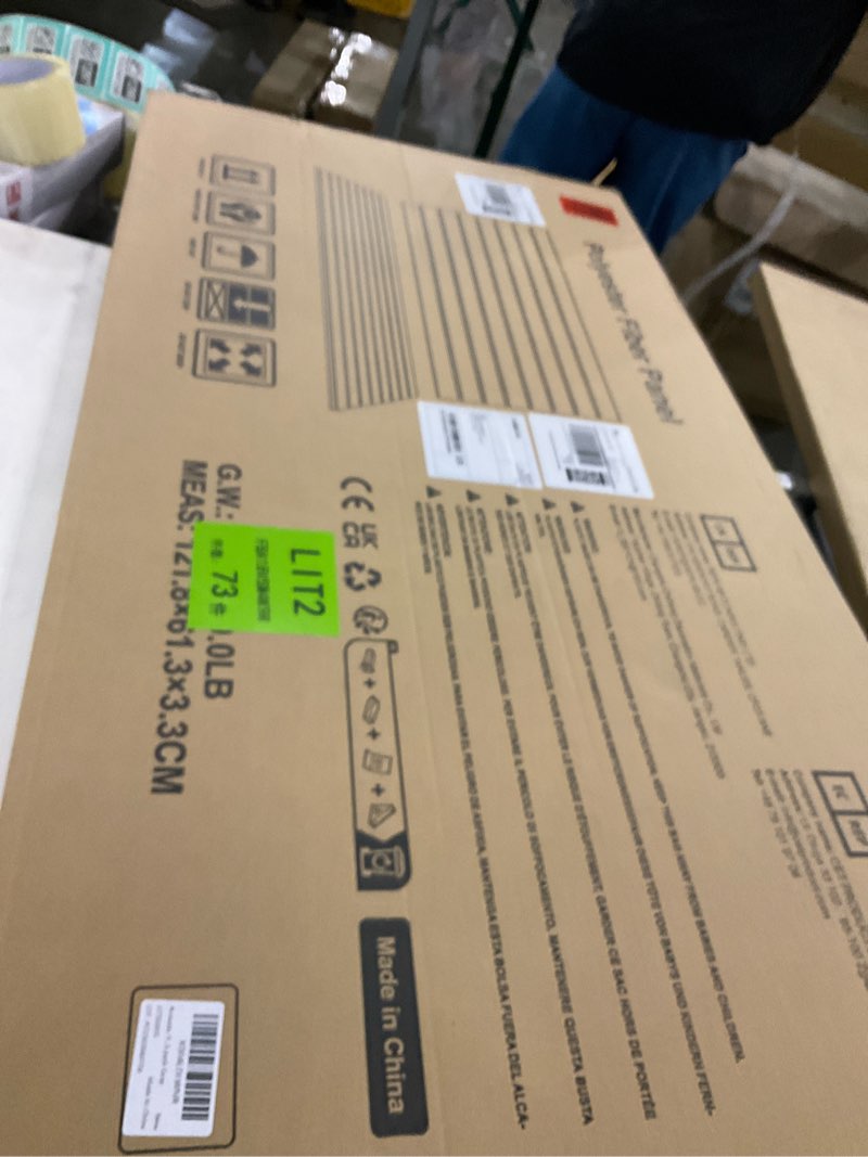 Condition photo showing New/Like New for Soundproof Wall Panels Self-Adhesive, 3 Pack Large Acoustic Panels 47.2"x23.6"x0.35" High Density Sound Proof Panels for Walls, Noise Absorbing for Home Studio, Office, Game Room 3 Pack Black