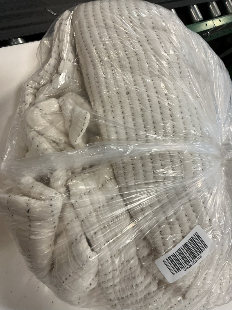 Condition photo showing Good Condition for organic cotton channel stitch coverlet set, king/cal king, undyed