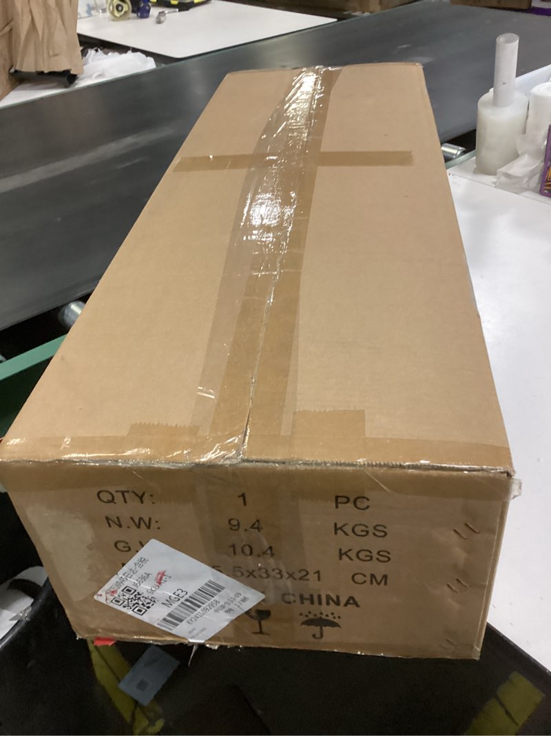 Condition photo showing New/Like New for Crystal Chandeliers for Dining Room 6-Light Modern Black Gold Chandelier Rectangle Luxury Ceiling Light Fixture for Kitchen Island L35'' Black & Satin Brass L35"