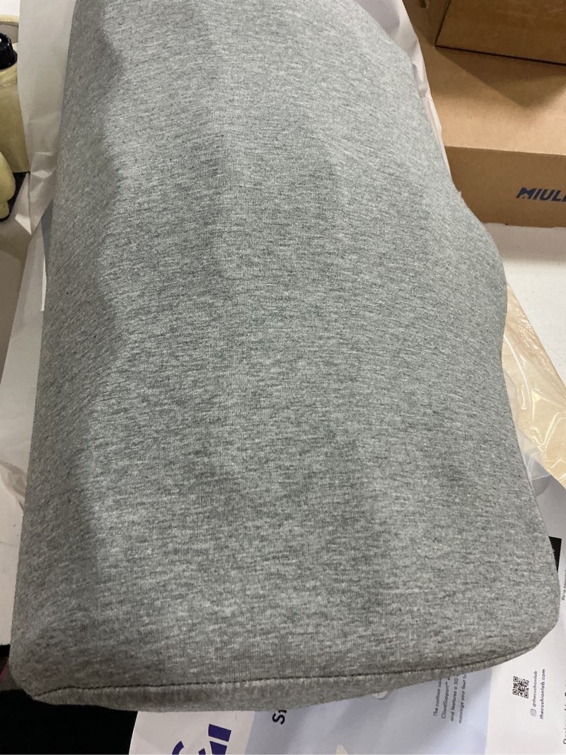 Condition photo showing New/Like New for c cushion lab ergonomic foot rest for under desk - patented massage ridge design memory foam foot stool pillow for work, home, gaming, computer, office chair - footrest for back & hip pain relief grey
