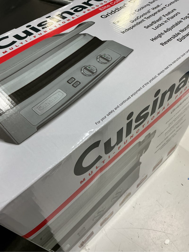 Condition photo showing Good Condition for cuisinart griddler® deluxe, electric griddle, gr-150nas new version griddler deluxe