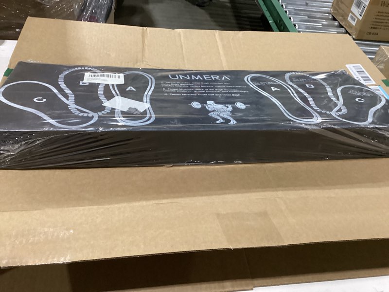 Condition photo showing As Is for Print is upside down UNMERA Squat Wedge Block - Non-Slip Heel Elevator | Improves Squat Form, Mobility & Strength for Weightlifting, Deadlifts Large