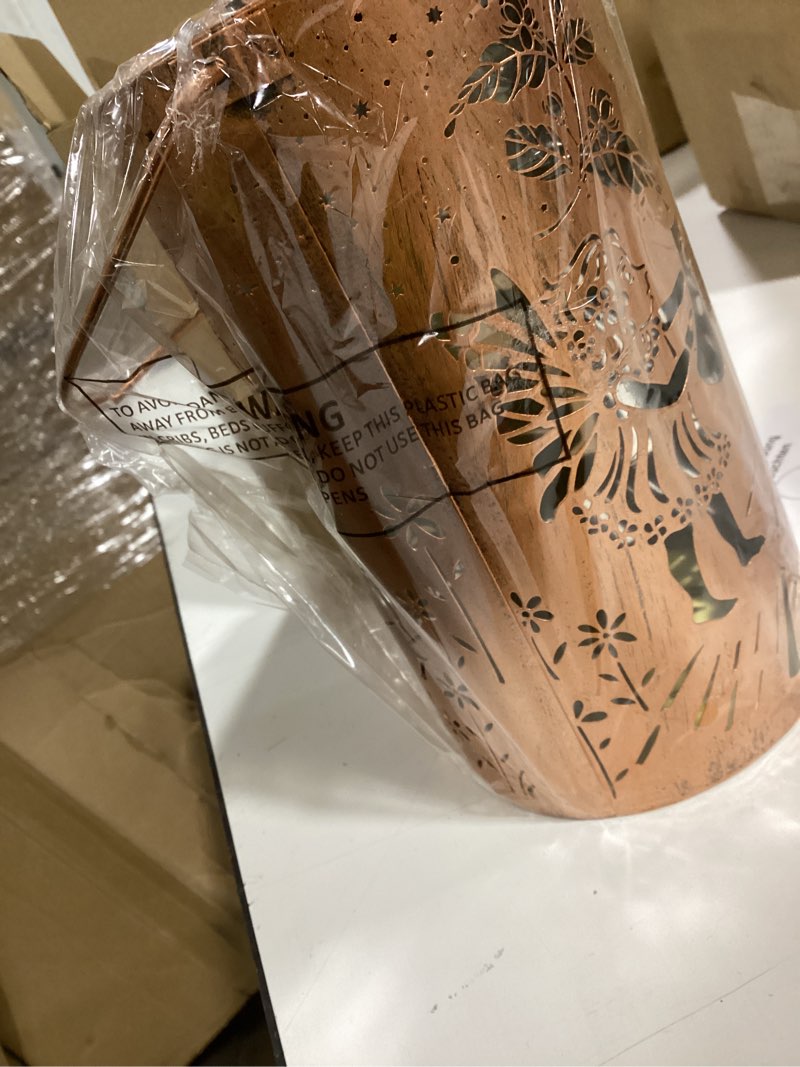 Condition photo showing As Is for Solar Lanterns Outdoor Waterproof Flower Fairy Garden Decorations Gifts for Women Gifts for Mom Grandma Birthday Gifts Hanging Solar Lanterns Outdoor for Patio Decoration, Deck, Lawn, Passageway Style-Flower Fairy