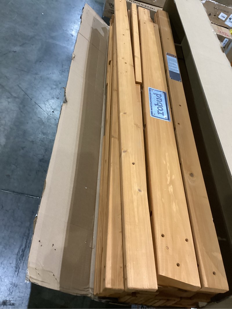 Condition photo showing Good Condition for deluxe wooden outdoor playground set with slides, rock wall, swing set, and playground equipment