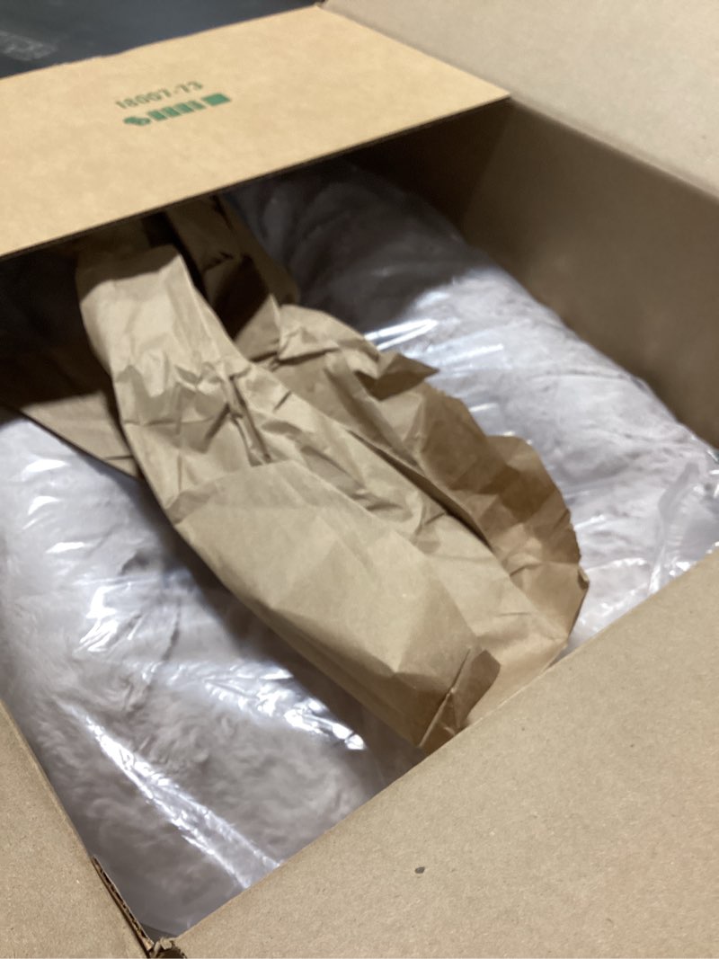 Condition photo showing Good Condition for best friends by sheri the original calming donut dog bed for small dogs up to 25 lbs, lux faux fur, oyster, 23" x 23" oyster lux small