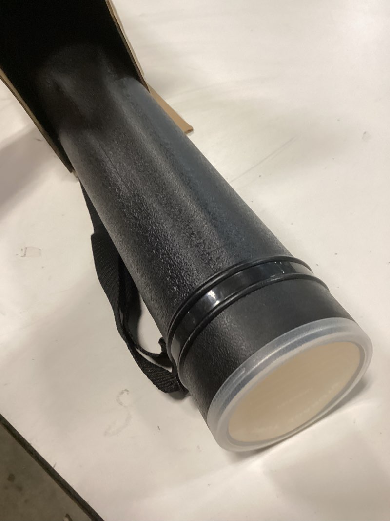 Condition photo showing Good Condition for TRANSON Durable Poster Storage Tube with Straps 24"-40" Extendable for Blueprints, Artwork, Maps, Posters Color Black 1 Pack-Black