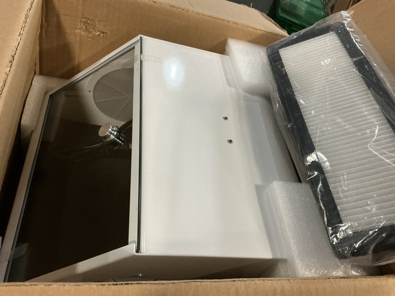 Condition photo showing Good Condition for dental lab tempered glass baffle high strength led vacuum dust collector vacuum extractor box with 2 filters