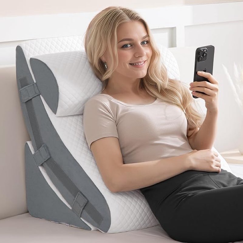 bed wedge pillow set