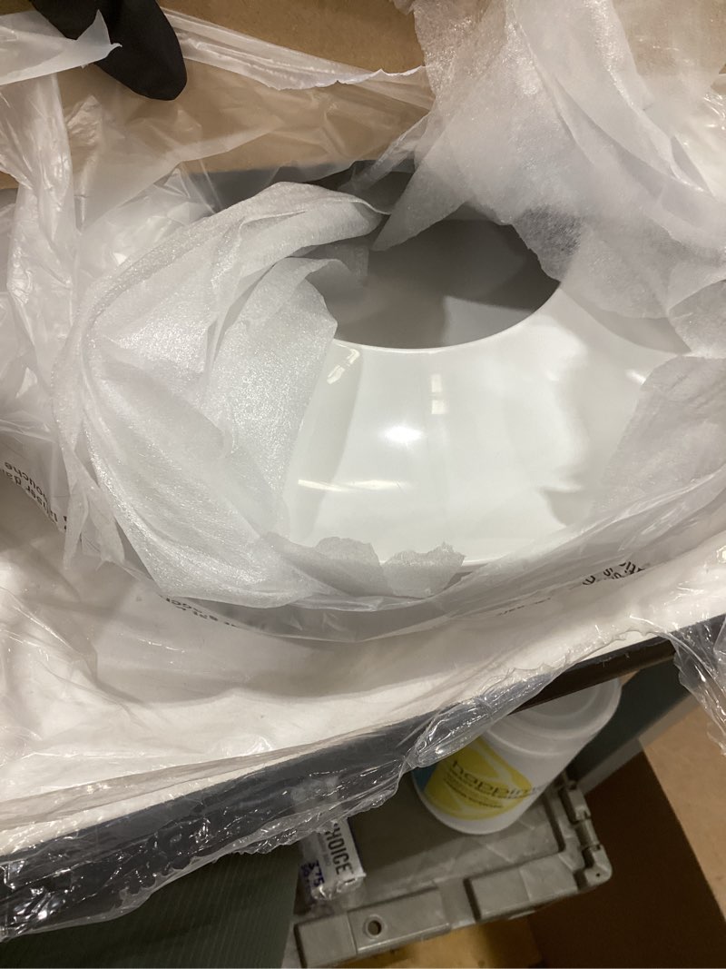 Condition photo showing As Is for SS114 Toilet Seat Replacement Compatible with TOTO, Elongated Soft Close Toilet Seat for SS113/SS154/SS204/SS214/SS224, Transitional Heavy Duty Oval Toilet Seats, 2-Pack Toilet Bolts and Nuts, White Heavy Duty Elongated