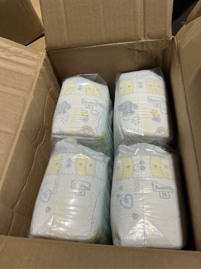 Condition photo showing Good Condition for pampers swaddlers diapers, size 0 (up to 10 lbs), 140 count, absorbent, keeps baby dry and comfortable, skin safe disposable baby diaper (packaging may vary) newborn 140