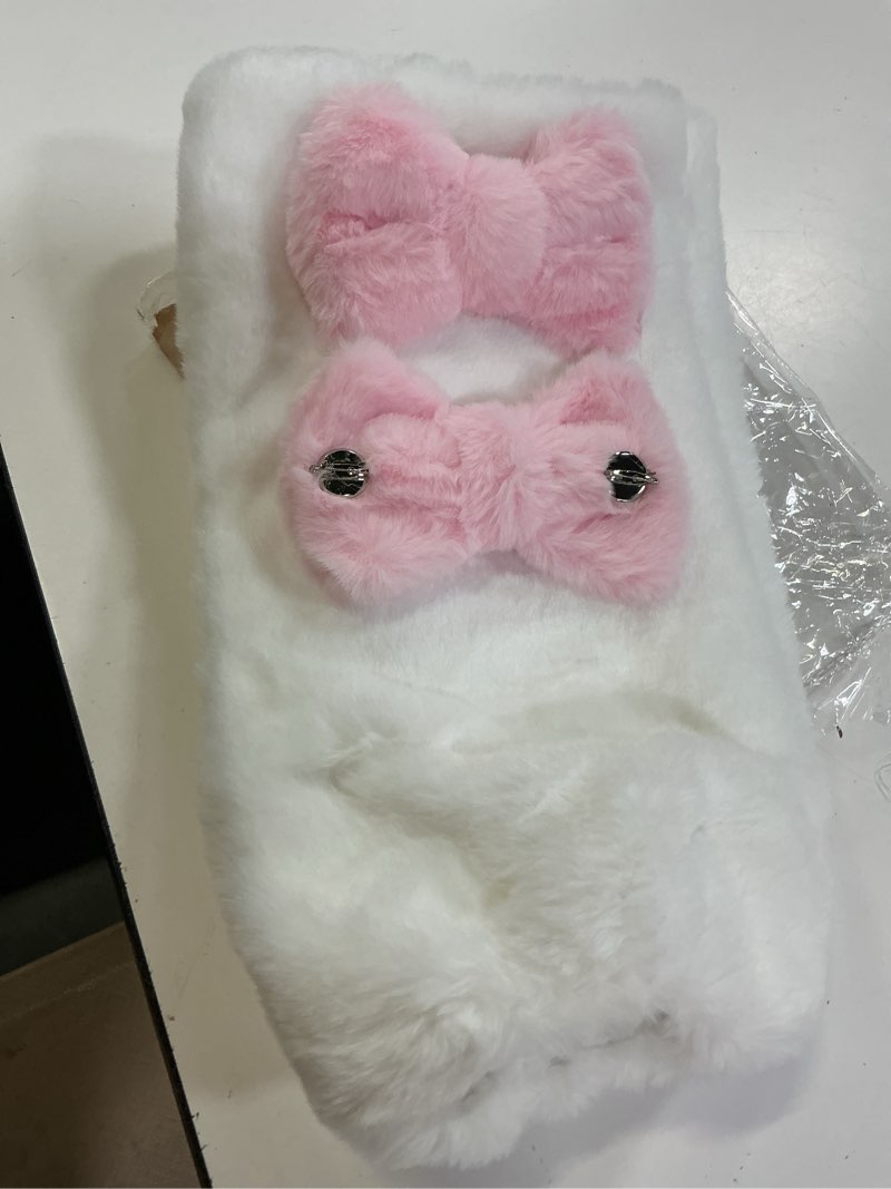 Condition photo showing Good Condition for kawaii winter leg warmers knitted cute subculture half sleeve foot leg warm socks cycling christmas gift women pink with bowknot