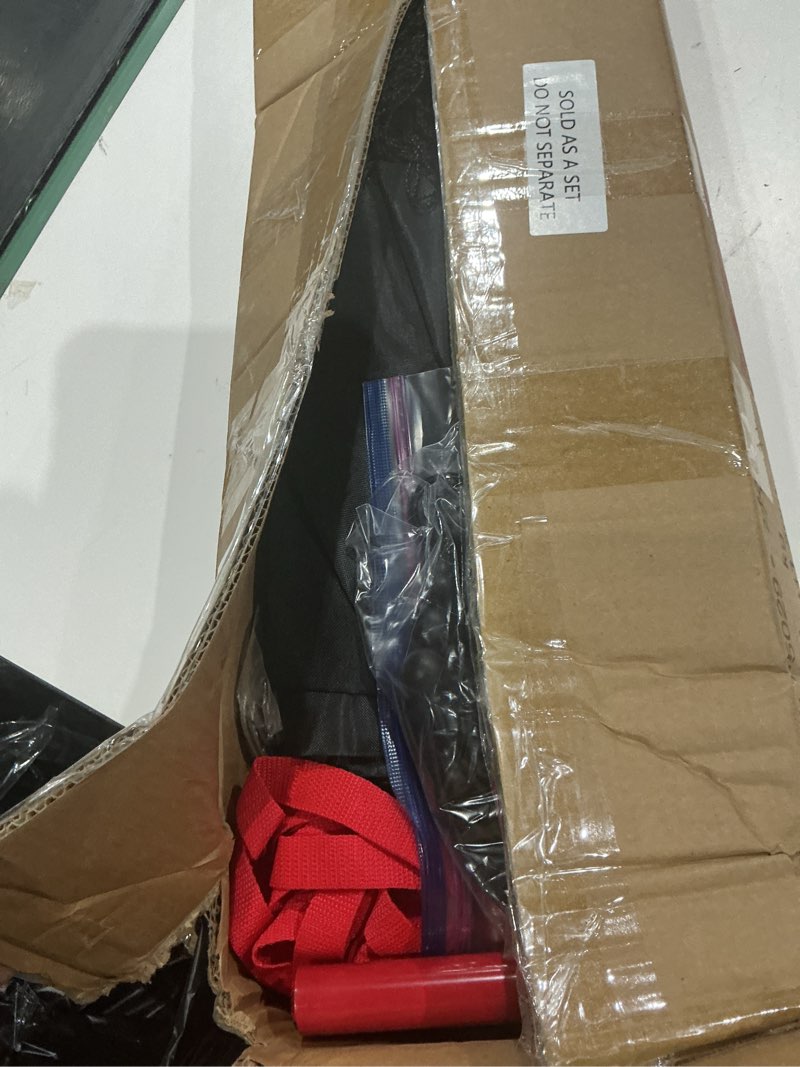 Condition photo showing As Is for utheer volleyball rebounder net, 6 x 4 ft training net adjustable | adjustable angles support passing, serving and hitting practice, ideal for backyard and volleyball training