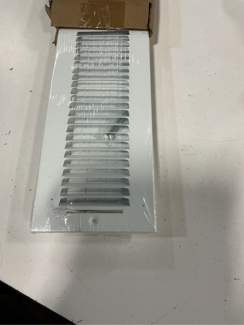 Condition photo showing New/Like New for 24x4 vent register [duct opening], vent covers for home ceiling, two-way ventilation register, adjustable solid steel wall register vent cover (24"w x4"h [duct opening])