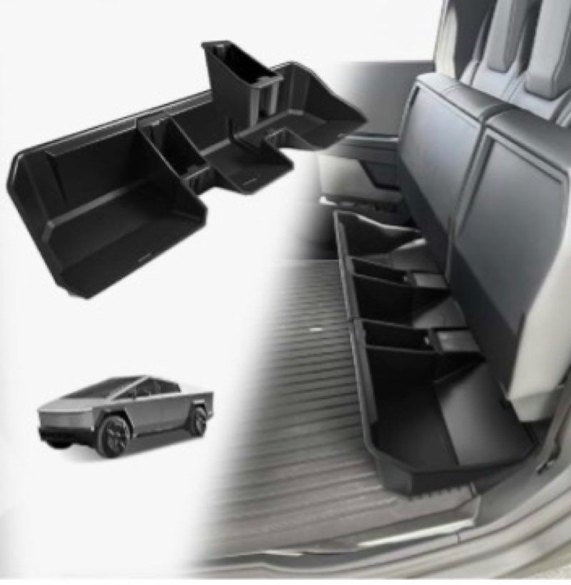 VaultsOnWheels Under Seat Storage Box Compatible with 2025 2024 Tesla Cybertruck Accessories Custom 