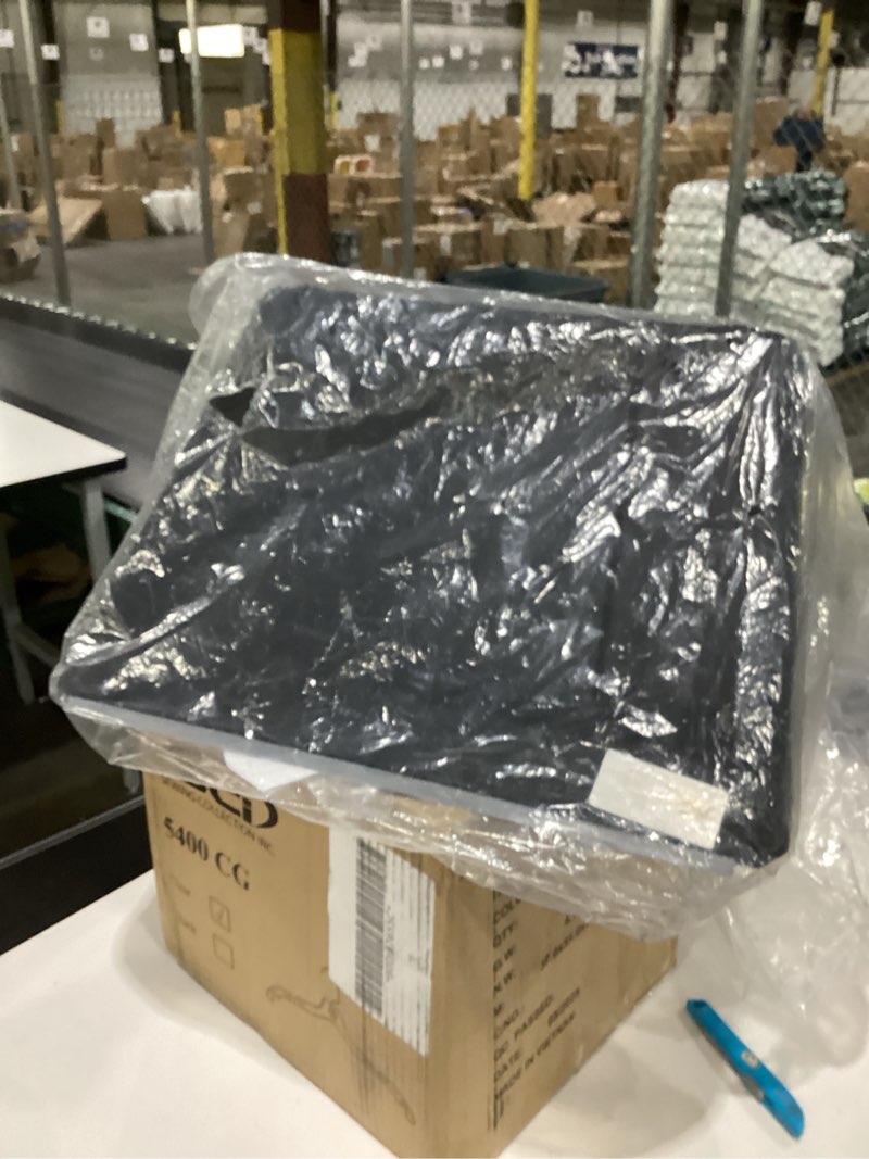 Condition photo showing As Is for MISSING HANDLE Rubbermaid Commercial Products Maximizer Heavy Duty Upright Debris/Dust Pan, Yellow, for Indoor/Outdoor Debris Collection Broom Heavy-Duty Debris Pan