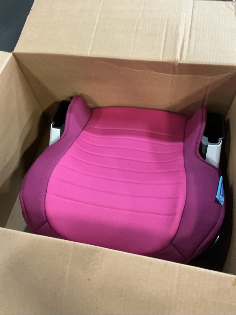 Condition photo showing As Is for graco turbobooster 2.0 backless booster car seat, trisha, easy to clean with halfway cup holders