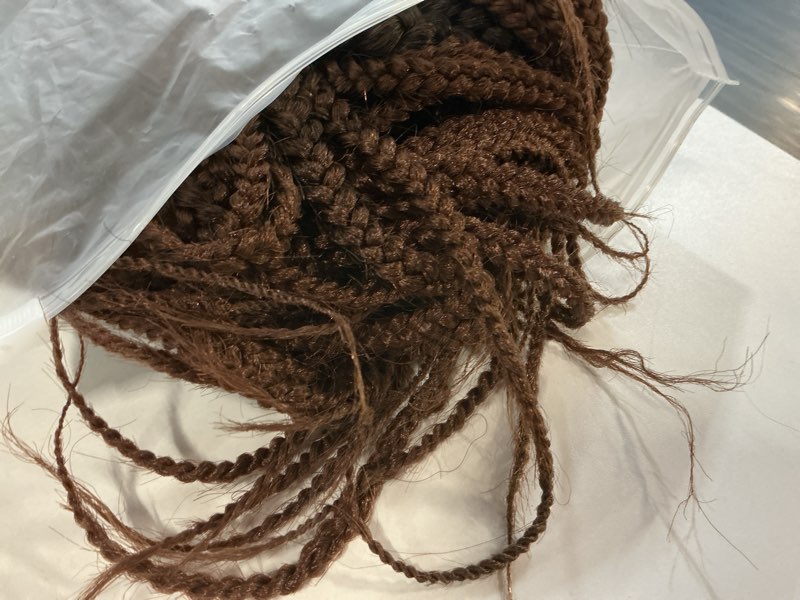 Condition photo showing Good Condition for 7 packs crochet box braids pre looped box braid goddess box braids crochet hair extensions straight crochet hair for black women crotchet braid hair bundle (14 inch?pack of 7?, t1b/30#) 14 inch?pack of 7? t1b/30#