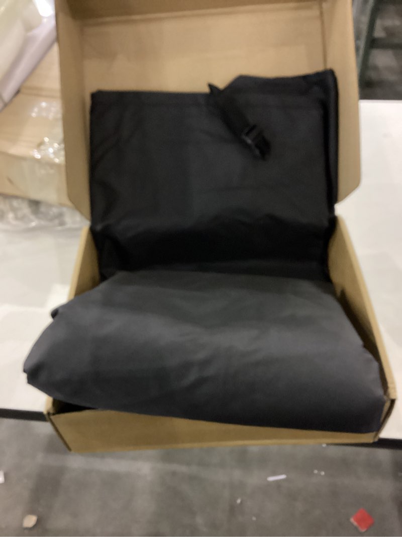 Condition photo showing As Is for Zettum Outdoor L-Shaped Sectional Cover - 600D Patio Sectional Sofa Cover, Waterproof Patio Furniture Covers for 4-Seater Outdoor Sectional Sofa and Couch, Left Facing, 58x85 Inch Wide 58"/85"(W) x 32"(D) Black (L-shaped/Left Facing)