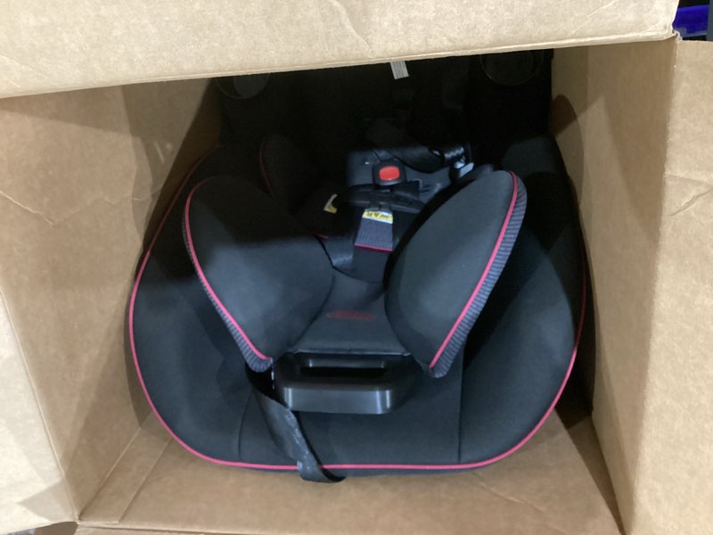 Condition photo showing As Is for cosco kids easy elite slim all-in-one convertible car seat, framboise