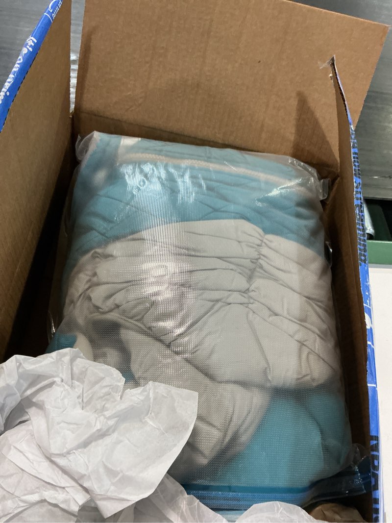 Condition photo showing Good Condition for migohi full body dog coat - warm reflective large dog winter coat with harness,turtleneck fleece jacket for dogs,four-leg windproof puffer jackets snowsuit with zipper for small medium large dogs,2xl turquoise xx-large(back:23.6")