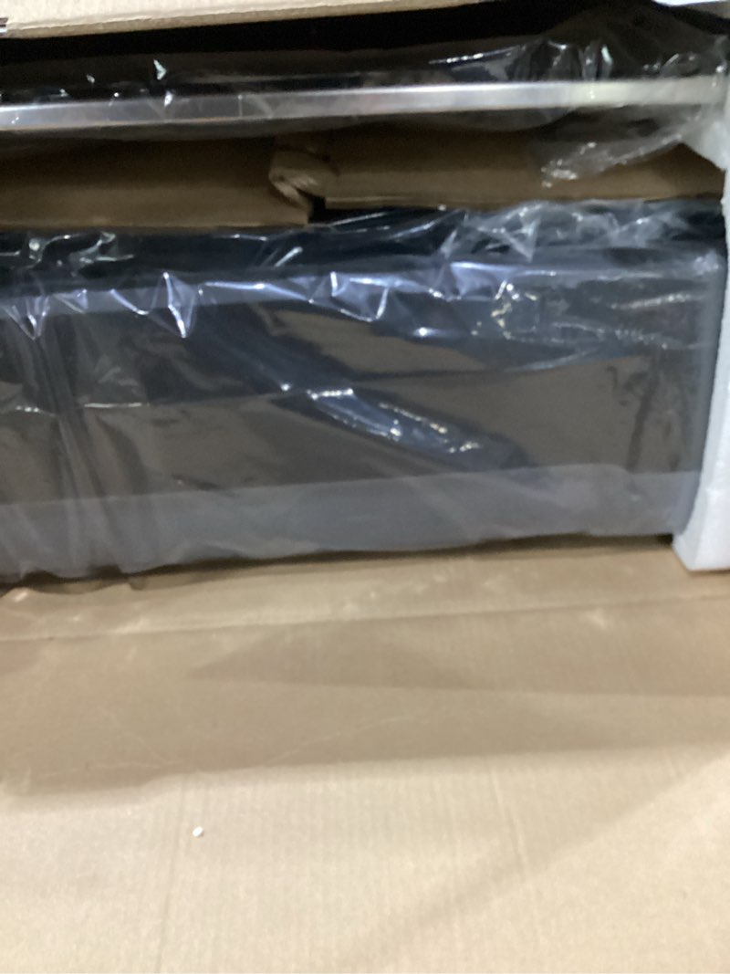 Condition photo showing New/Like New for smokeless indoor grill, cusimax electric grill with non-stick removable grill/griddle plate, 1500w korean bbq grill with led smart display & tempered glass lid, easy to clean, black smokeless grill double grill plates