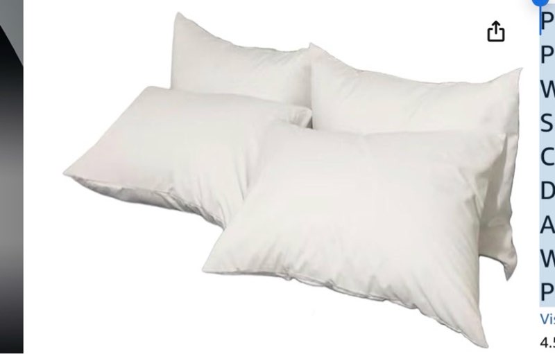 Premium Queen Pillowcases 4 Pack - White Standard - Ultra Soft 1800 Thread Count Microfiber- Double Brushed - Allergies Free - Wrinkle Resistant Pillowcase