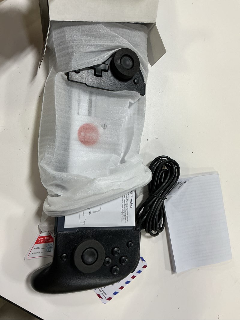 Condition photo showing As Is for Gammeefy Switch Controllers Compatible with Nintendo Switch/Switch OLED, One-Piece Joypad Controller Replacement for Switch Pro Controller with 9 Lights Color, Christmas Gifts Black Switch 1 - (6.2"/7")