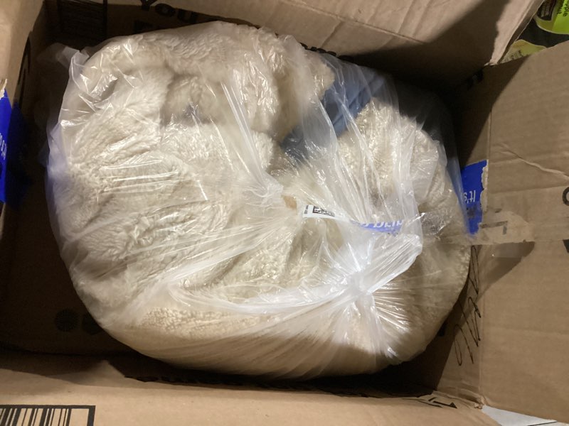 Condition photo showing Good Condition for Fullbody Warm Coat for Medium Large Dogs, Zip Up Thick Fleece Lined Snow Jacket, Outdoor Windproof Reflective Dog Snowsuit with Leash Ring, HazeBlue,30 30 HazeBlue