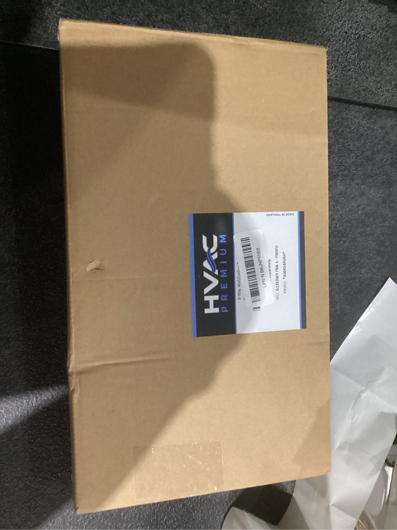 Condition photo showing New/Like New for HVAC Premium 12''w X 6''h 3-Way - Flat Stamped Face Steel Supply Diffuser - Vent Duct Cover - Grille Register - High Airflow - White [Outer Dimensions: 13.75''w X 7.75''h] 12" x 6" - 3Way