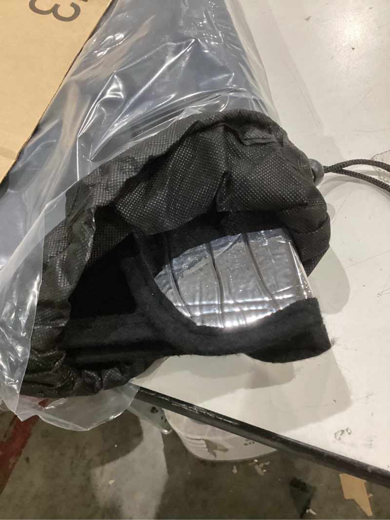 Condition photo showing Good Condition for pigenius windshield sun shade for ram 1500 2019-2024 with 5 inch wide sensor - astraguard silver 2019-2024 with 5 inch wide sensor