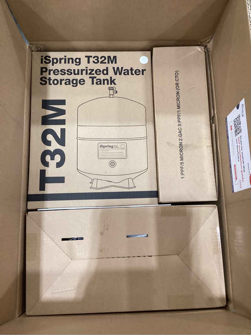 Condition photo showing Good Condition for ispring rcc7ak, nsf certified, 75 gpd, alkaline 6-stage reverse osmosis system, ph+ remineralization ro water filter system under sink, patented top-mounted faucet design for easy installation brushed nickel 6-stage, alkaline