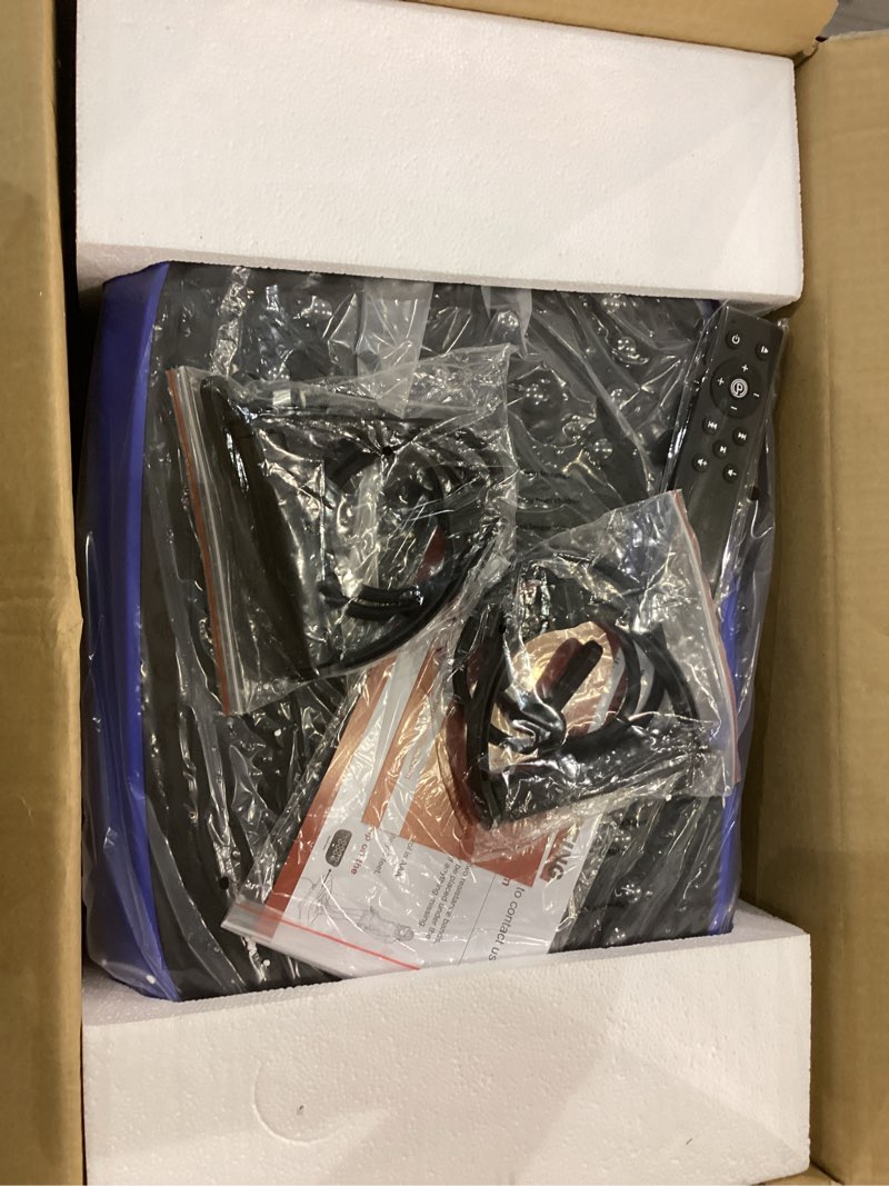 Condition photo showing New/Like New for Vibration Plate Exercise Machine, Vibrating Fitness Platform for Lymphatic Drainage, Full Body Shaker Workout Equipment, Bluetooth Power Shaping Vibrate Plate, Board Sport for Home Exercise Gym, Blue