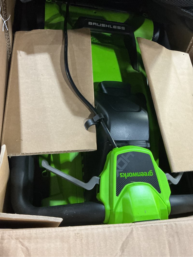 Condition photo showing Good Condition for greenworks 40v 16" (push) cordless lawn mower, 4.0ah battery (1/3 acre, push button start, compatible with 75+ tools) 16" (4.0ah)