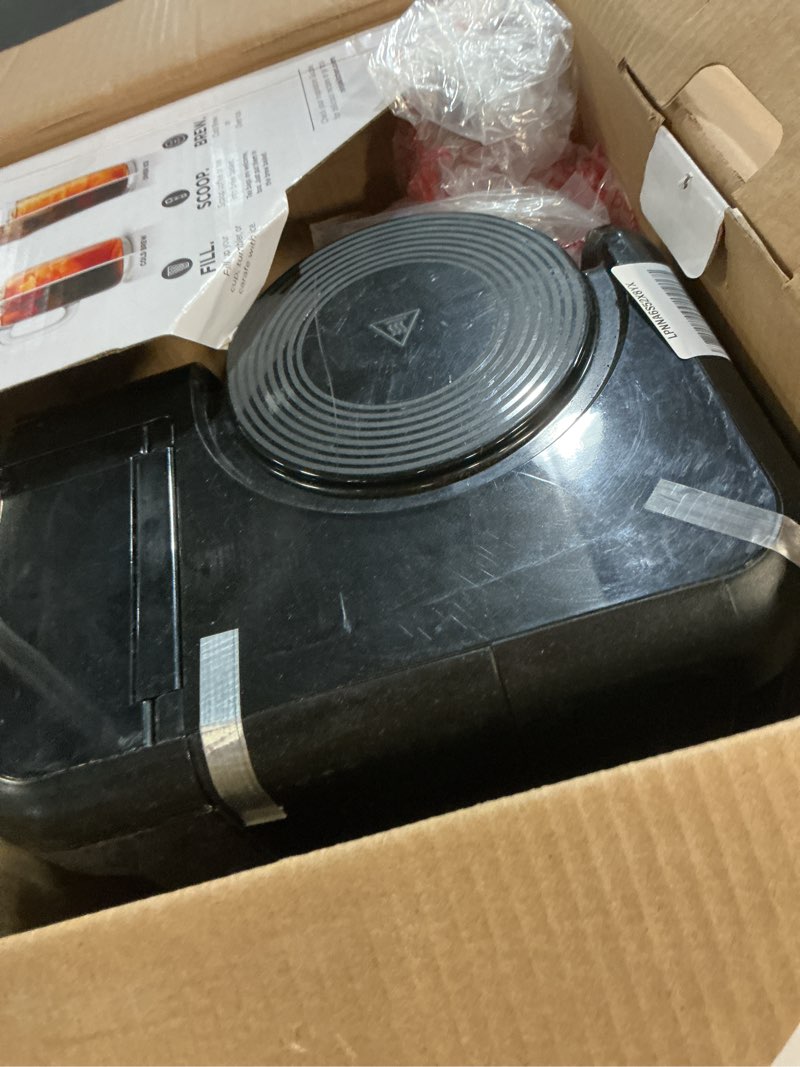 Condition photo showing As Is for shark ninja cp307 hot and cold brewed system w/thermal carafe coffee maker, black