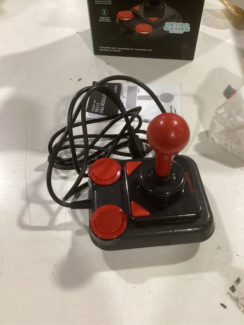 Condition photo showing Good Condition for SPEEDLINK SL-650212-BKRD Competition PRO EXTRA USB Joystick - Anniversary Edition, Retro-Arcade-Stick, schwarz-rot